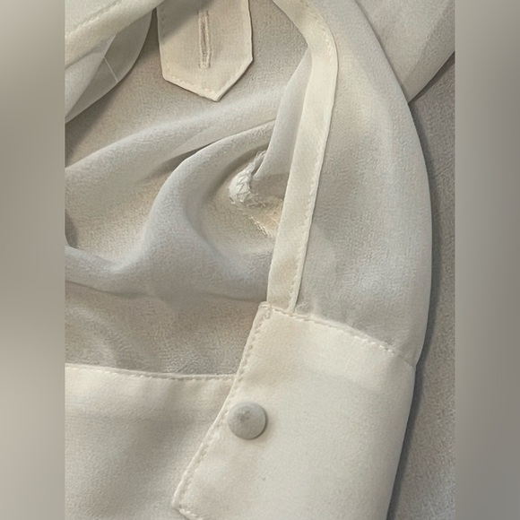 Express Portofino Slim Sheer Blouse - Picture 11 of 14